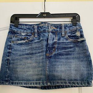 Vintage American Eagle AE Mini Jean Skirt size 0
